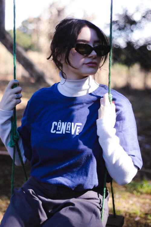 cânave horizontal azul 05 (vi) Camiseta Cânave