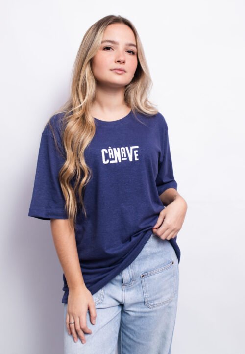 cânave horizontal azul 12 (du) Camiseta Cânave - Azul